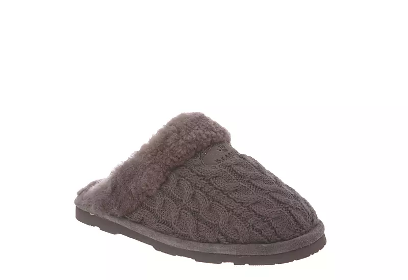 Bearpaw Womens Effie Slipper - Dark Grey 3 Bearpaw Womens Effie Slipper - Dark Grey