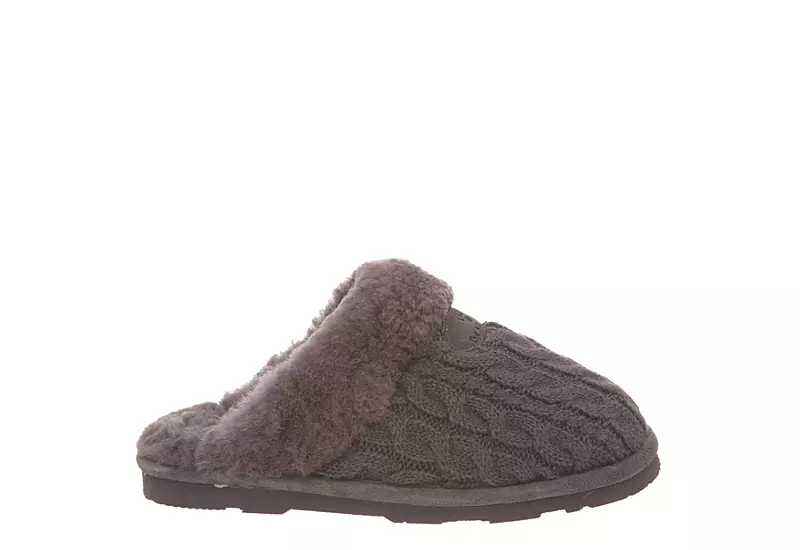 Bearpaw Womens Effie Slipper - Dark Grey 4 Bearpaw Womens Effie Slipper - Dark Grey - Image 2