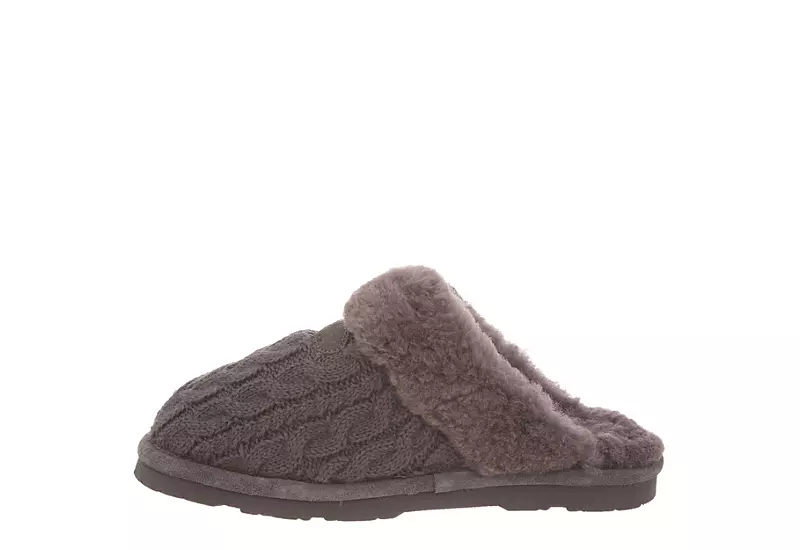 Bearpaw Womens Effie Slipper - Dark Grey 5 Bearpaw Womens Effie Slipper - Dark Grey - Image 3