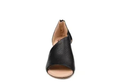 Journee Collection Womens Aretha Wedge Sandal - Black -ShoeSphere Store US 01 102152 02