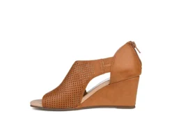 Journee Collection Womens Aretha Wedge Sandal - Cognac 12 Journee Collection Womens Aretha Wedge Sandal - Cognac -ShoeSphere Store US 01 102153 03