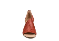 Journee Collection Womens Aretha Wedge Sandal - Rust -ShoeSphere Store US 01 102154 02