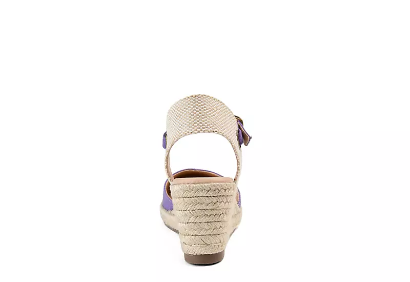 Journee Collection Womens Ashlyn Wedge Sandal - Purple 7 Journee Collection Womens Ashlyn Wedge Sandal - Purple - Image 5