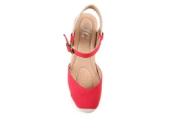 Journee Collection Womens Ashlyn Wedge Sandal - Red -ShoeSphere Store US 01 102164 05