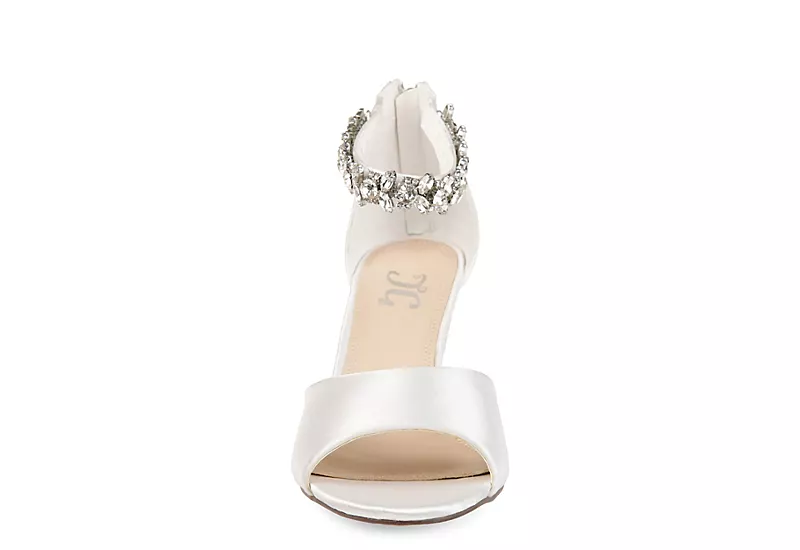 Journee Collection Womens Connor Wedge Sandal - White 5 Journee Collection Womens Connor Wedge Sandal - White - Image 3