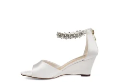 Journee Collection Womens Connor Wedge Sandal - White 12 Journee Collection Womens Connor Wedge Sandal - White -ShoeSphere Store US 01 102219 03