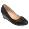 Journee Collection Womens Graysn Wedge Pump - Black -ShoeSphere Store US 01 102241 00