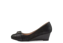 Journee Collection Womens Graysn Wedge Pump - Black -ShoeSphere Store US 01 102241 03