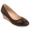 Journee Collection Womens Graysn Wedge Pump - Brown 1 Journee Collection Womens Graysn Wedge Pump - Brown -ShoeSphere Store US 01 102243 00