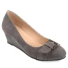 Journee Collection Womens Graysn Pump - Grey -ShoeSphere Store US 01 102245 00
