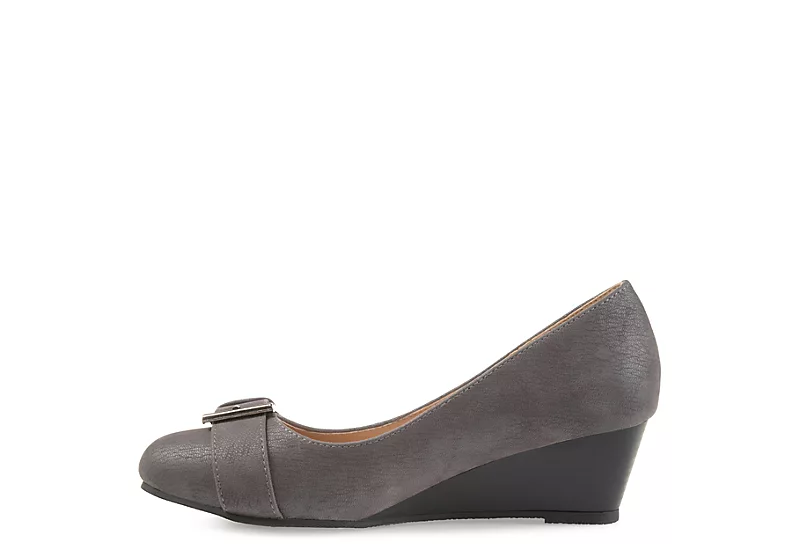 Journee Collection Womens Graysn Pump - Grey 6 Journee Collection Womens Graysn Pump - Grey - Image 4