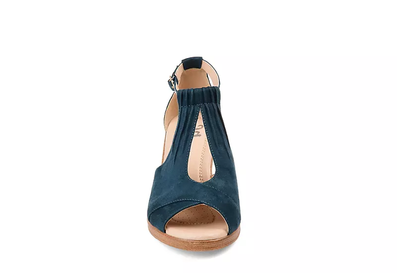 Journee Collection Womens Kedzie Wedge Sandal - Blue 5 Journee Collection Womens Kedzie Wedge Sandal - Blue - Image 3
