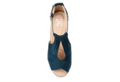 Journee Collection Womens Kedzie Wedge Sandal - Blue 14 Journee Collection Womens Kedzie Wedge Sandal - Blue -ShoeSphere Store US 01 102266 05
