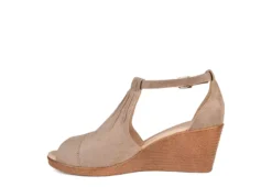 Journee Collection Womens Kedzie Wedge Sandal - Taupe -ShoeSphere Store US 01 102269 03