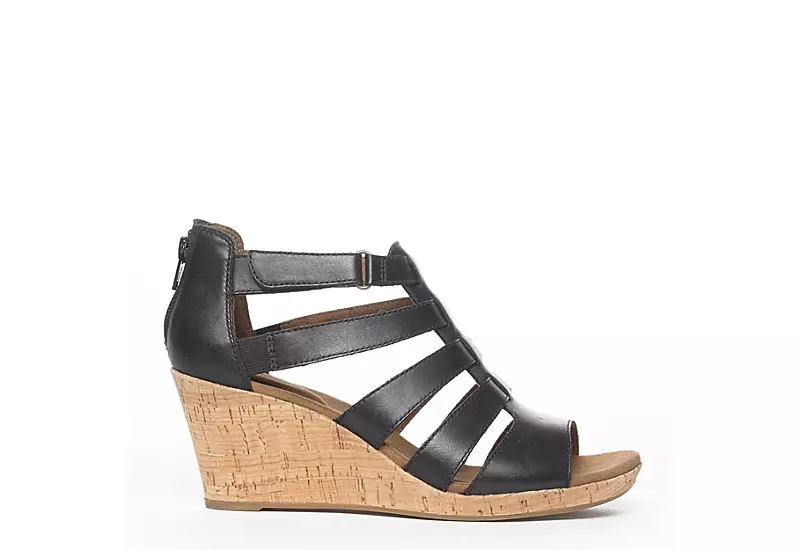 Rockport Womens Briah Gladiator Sandal - Black 3 Rockport Womens Briah Gladiator Sandal - Black - Image 2