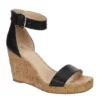 Xappeal Womens Amora Wedge Sandal - Black -ShoeSphere Store US 01 105217 00