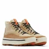Sorel Womens Ona 503 Mid High Top Sneaker - Tan 2 Sorel Womens Ona 503 Mid High Top Sneaker - Tan -ShoeSphere Store US 01 105789 00