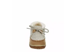 Minnetonka Womens Jenn Bootie Slipper - Tan -ShoeSphere Store US 01 106040 02
