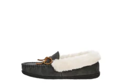 Minnetonka Womens Jessica Trapper Slipper - Dark Grey -ShoeSphere Store US 01 106041 03