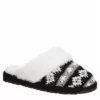 Minnetonka Womens Twyla Scuff Slipper - Black -ShoeSphere Store US 01 106047 00