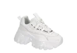Steve Madden Womens Ecker Sneaker - White