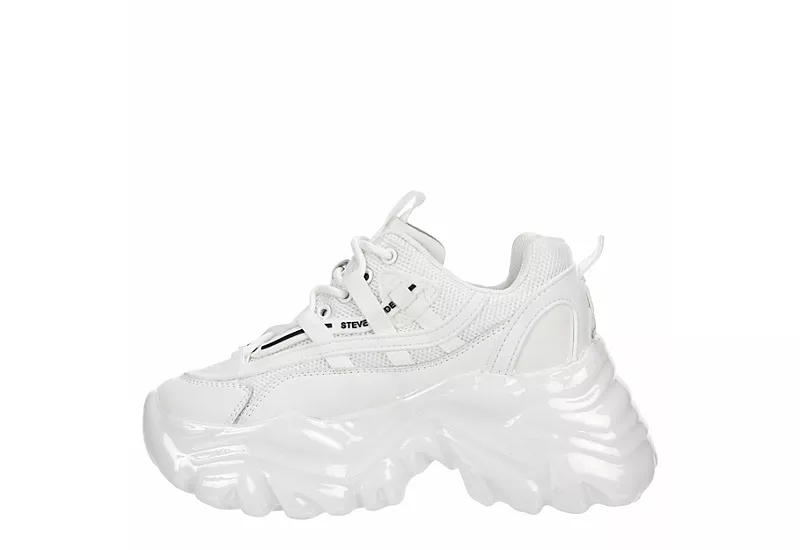 Steve Madden Womens Ecker Sneaker - White 6 Steve Madden Womens Ecker Sneaker - White - Image 4