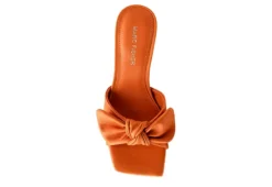 Marc Fisher Womens Demar Slide Sandal - Orange -ShoeSphere Store US 01 106243 03