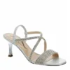N By Nina Womens Lourdes Sandal - Silver -ShoeSphere Store US 01 106400 00