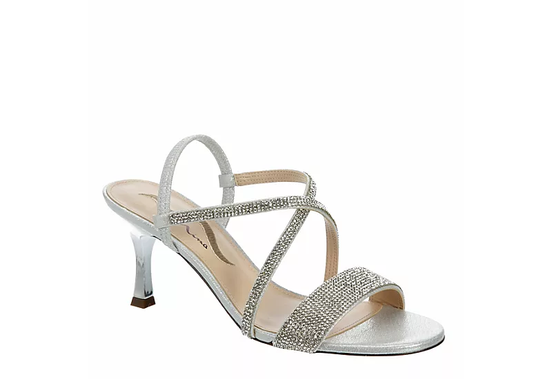 N By Nina Womens Lourdes Sandal - Silver 3 N By Nina Womens Lourdes Sandal - Silver