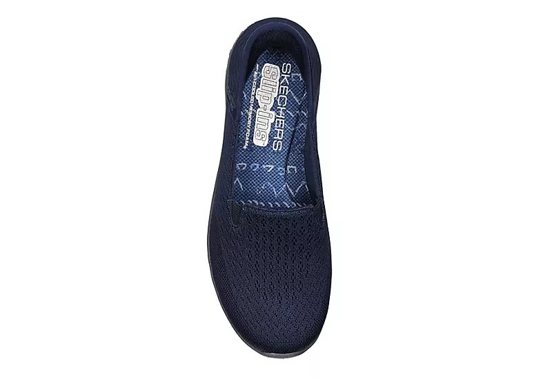 Skechers Womens Slip-ins Reggae Fest 2.0 Guiding Sneaker - Navy 6 Skechers Womens Slip-ins Reggae Fest 2.0 Guiding Sneaker - Navy - Image 4