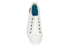 Blowfish Womens Play Slip On Sneaker - White -ShoeSphere Store US 01 110463 05