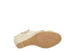 Chinese Laundry Womens Celly Wedge Sandal - Beige -ShoeSphere Store US 01 132194 06