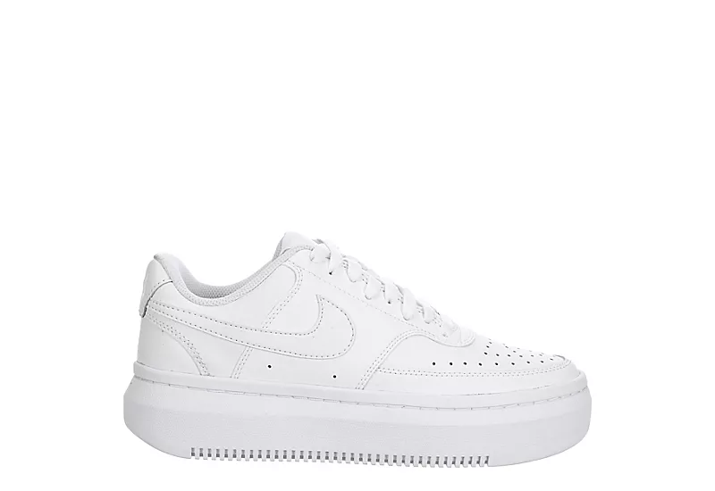 Nike Womens Court Vision Alta Sneaker - White 4 Nike Womens Court Vision Alta Sneaker - White - Image 2