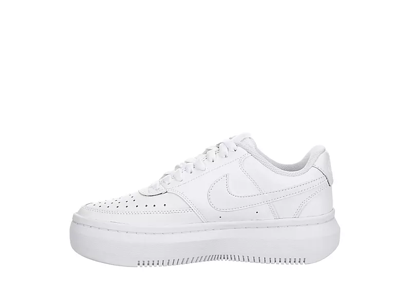 Nike Womens Court Vision Alta Sneaker - White 6 Nike Womens Court Vision Alta Sneaker - White - Image 4