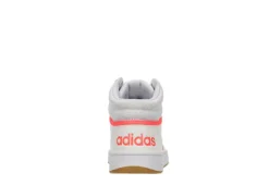 Adidas Womens Hoops 3.0 Mid Top Sneaker - White -ShoeSphere Store US 01 400745 04