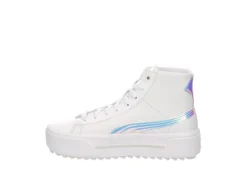 Puma Womens Kaia High Top Platform Sneaker - White -ShoeSphere Store US 01 400758 03