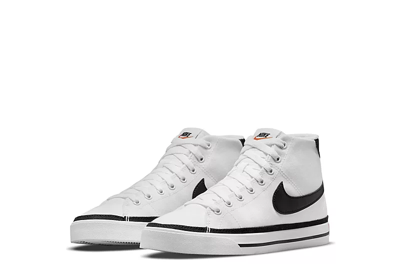 Nike Womens Court Legacy Mid Sneaker - White