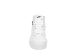 Vans Womens Filmore High Top Platform Sneaker - White -ShoeSphere Store US 01 400983 02