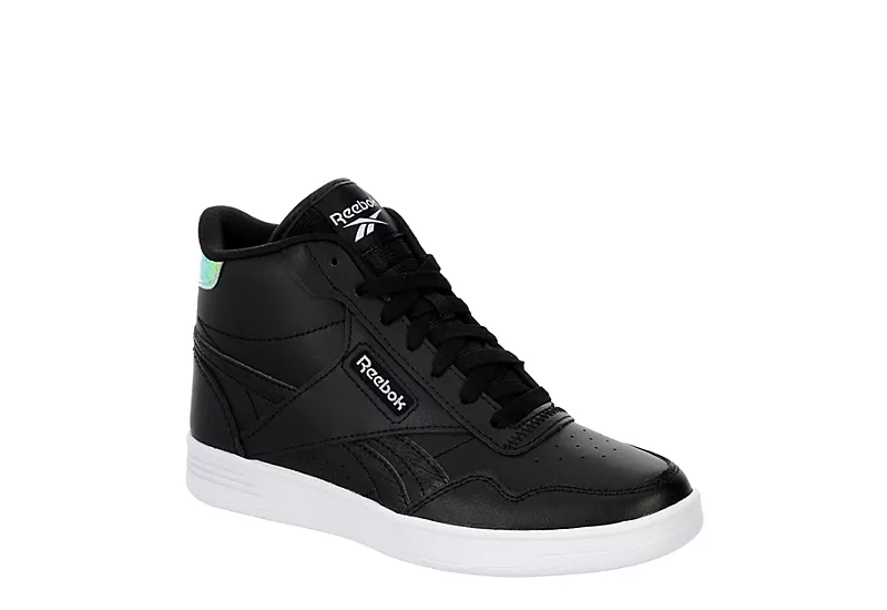 Reebok Womens Club High Top Sneaker - Black 3 Reebok Womens Club High Top Sneaker - Black
