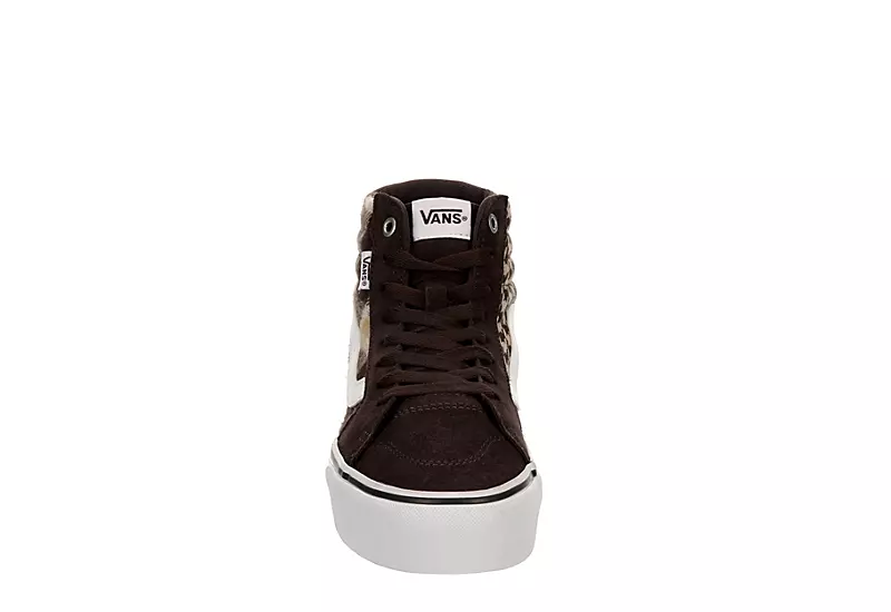 Vans Womens Filmore High Top Platform Sneaker - Brown 5 Vans Womens Filmore High Top Platform Sneaker - Brown - Image 3
