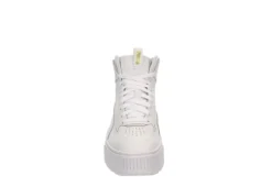 Puma Womens Karmen Rebelle Mid Sneaker - White 11 Puma Womens Karmen Rebelle Mid Sneaker - White -ShoeSphere Store US 01 401295 02