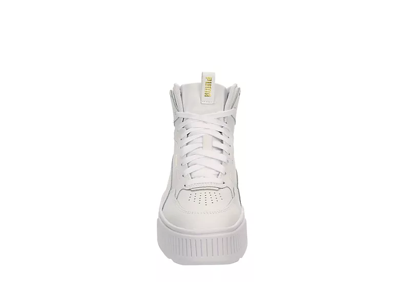 Puma Womens Karmen Rebelle Mid Sneaker - White 5 Puma Womens Karmen Rebelle Mid Sneaker - White - Image 3