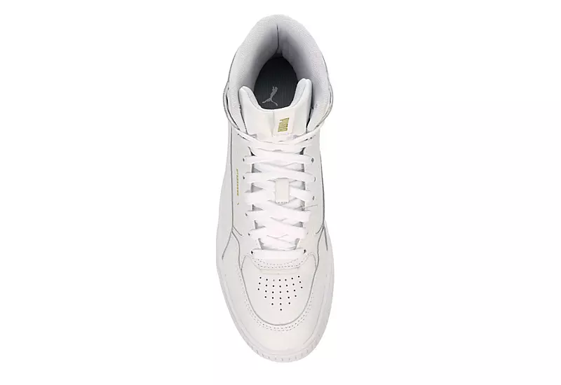 Puma Womens Karmen Rebelle Mid Sneaker - White 8 Puma Womens Karmen Rebelle Mid Sneaker - White - Image 6