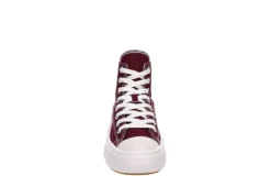 Converse Womens Chuck Taylor All Star Move High Top Sneaker - Burgundy -ShoeSphere Store US 01 401341 02
