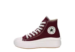Converse Womens Chuck Taylor All Star Move High Top Sneaker - Burgundy -ShoeSphere Store US 01 401341 03