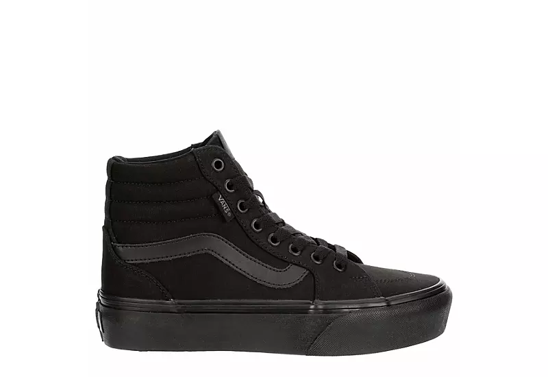 Vans Womens Filmore High Top Platform Sneaker - Black 4 Vans Womens Filmore High Top Platform Sneaker - Black - Image 2