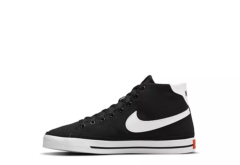 Nike Womens Court Legacy Mid Sneaker - Black 5 Nike Womens Court Legacy Mid Sneaker - Black - Image 3