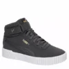 Puma Womens Carina 2.0 Chevron Mid Sneaker - Dark Grey -ShoeSphere Store US 01 401446 00