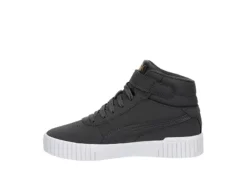 Puma Womens Carina 2.0 Chevron Mid Sneaker - Dark Grey -ShoeSphere Store US 01 401446 03