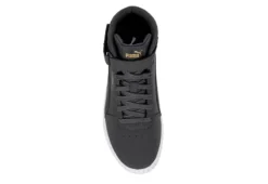 Puma Womens Carina 2.0 Chevron Mid Sneaker - Dark Grey -ShoeSphere Store US 01 401446 05